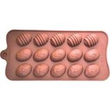 Epinox Pastry Çikolata Kalıbı - Silikon - Yumurta (Ymr-21) - Kahverengi