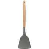 Epinox Silikon Servis Spatulası Ahşap Sap (Asp-12) - Gri
