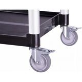 Epinox Tekerlek - Frenli (Tfl-10) | Servis Arabası Tekerleği - Gri
