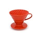 Epinox V60 02 Seramik Kahve Demleme Ekipmanı (kırmızı) Ceramic Coffee Dripper V60 02 (red)