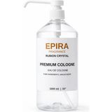 Epira Fragrance Epira Rubion Crystal 1000 ml (1 Litre) - %5 Yoğun Esans - 80° Derece - Gliserinli Premium Parfümlü Kolonya (Pompalı Şişe)