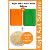 EpiRelax 2 Adet - Kojik Asit Sabunu Ve Anti Acne Sabunu Lekelere Ve Siyah Noktalara Karşı Özel Ürün
