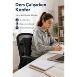 EpiRelax Ders Çalışma Bel Destek Yastığı Çalışma Sandalyesi İçin Ergonomik Bel Minderi