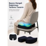 EpiRelax Ergonomik Oturma Minderi Visco Ofis Sandalyesi Araç Koltuğu Konfor Pedi