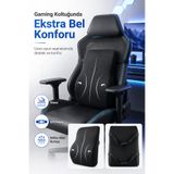 EpiRelax Gaming Koltuk İçin Gün Boyu Rahat Bel Destek Minderi Oyuncu Koltuğu Konfor Minderi Visco Sırt Desteği