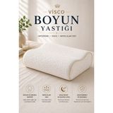 EpiRelax Ortopedik Boyun Yastığı Visco Nefes Alabilen Terletmez Ergonomik Uyku Yastığı - 00 Beyaz