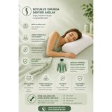 EpiRelax Ortopedik Horlama Önleyici Yastık – Boyun Destekli, Ergonomik Uyku Yastığı Sağlıklı ve Kesintisiz - 45 x 45 cm - 02A-Beyaz