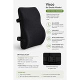 EpiRelax Ortopedik Visco Bel Destek Yastığı Sırt Minderi Ofis & Araç Koltuğu Uyumlu Ergonomik Bel Destek Minderi Sırt Yastığı Araba Bel Desteği Oto Koltuk Minder