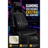 EpiRelax Oyuncu Koltuğu İçin Visco Bel Destek Yastığı Gaming Koltuk Bel Desteği Ergonomik Sırt Minderi