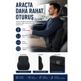 EpiRelax Sürücü Bel Desteği Minderi Ortopedik Araç Sırt Yastığı
