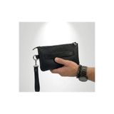 Epod Erkek El Çantası 3 Bölmeli Slim Portföy-Çıkarılabilir Askılı Suni Deri Clutch Cüzdan