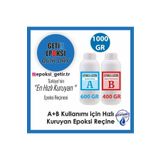 epoksi getir Epoksi Ultra Şeffaf Reçine Ve Sertleştirici 1 Kg Quick(600a 400b / Epoxy