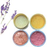 Epoksi Kalıp Cank Epoksi Reçine Sedef Metalik Toz Pigment Boya 4X10ML/ Epoksi Boyası/ Mum Boyası/ Beton Boya