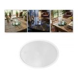 Epoksi Oval Bardak Altlığı Kalıbı 13x9 CM