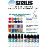 Epoksi Reçine Başlangıç Boya Seti – 20 Renk (Inci Sedefli Mica + Opak-Transparan Pigment)