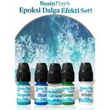 Epoksi Reçine İçin Dalga Hücre Efekti Boya Pigment Seti -resin Day S Cell Serum 5x10ml