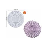 Epoksi Reçine Kalıp İthal Papatya Motifli Bardak Altlığı Taş Tozu Silikon Kalıp Hb5021-0093