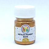 EPOKSİ REÇİNE METALİK SEDEFLİ PİGMENT TOZ BOYA ALTIN SARISI 10 GR