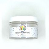 Epoksı Recıne Metalık Sedeflı Pıgment Toz Boya Incı Beyazı Renk 50 Gr