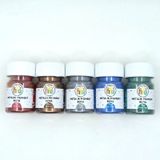 Epoksi Reçine Metalik Sedefli Pigment Toz Boya Seti 50 G 5 Renk Set
