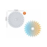 Epoksi Reçine Silikon Kalıp İthal Çiçek Motifli Bardak Altlığı Taş Tozu Silikon Kalıp Hb5021-0089