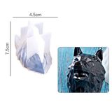 Epoksi Reçine Silikon Kalıp İthal Üç Boyutlu Kurt Başı Obje Silikon Kalıp Hb4621-0050