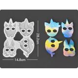 Epoksi Reçine Silikon Kalıp İthal Unicorn Figürleri Anahtarlık Toka Obje Silikon Kalıp Hb10021-0079