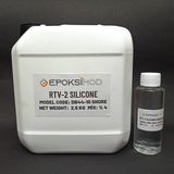 Epoksi RTV 2 Kalıp Silikonu 1. Sınıf Yumuşak 10 Shore Beyaz Renk 2,5 kg Şeffaf Özellik