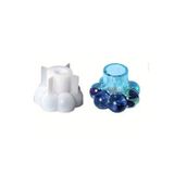 Epoksi Silikon Bubble Misketli Taş Tozu Beton Şamdanlık Mum Tutucu Kalıbı 6 CM