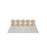 Epoksi Silikon Kalıp Çoklu Magnet Kalıbı Düz Yuvarlak Seri Döküm Kalıbı 7 CM 10 Lu