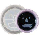 Epoksi Silikon Kalıp Küllük Kalıbı Yüzlü Emoji Bıyıklı 11X11 cm - Standart