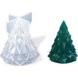 Epoksi Silikon Kalıp Yılbaşı Ağacı Kristal Kalıp 6 cm x 5 cm - Standart