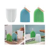 Epoksi Silikon Taş Tozu Düz Yaprak Mum Kalıbı 9.2X7.6 Cm
