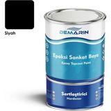 Epoksi Zemin Kaplama Siyah (Solvent Içermez),siyah 1 kg - Çok Renkli