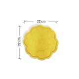 Epoksimax Çiçek Desenli Tepsi Silikon Kalıp - Epoksi Döküm Için Premium Seri Silikon - 22cm