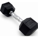Epomix 7,5 kg Kauçuk Profesyonel Olimpik Hex Dumbbell (Hex Dambıl - Altıgen Dambıl) - Siyah