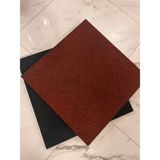 Epomix Karo Kaliteli Kauçuk 50X50 2 cm 2 M2 Alan Için Zemin Döşemesi (8 Adet-Siyah) - Kırmızı