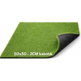 Epomix Suni Çim Kaplı Kauçuk Karo Zemin Kaplama (50X50)