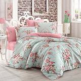 Eponj Home 140x220 cm Alanur Mint Tek Kişilik Junior Nevresim Seti