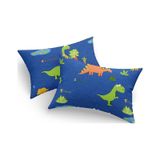 Eponj Home 2'li Yastık Kılıfı 50x70 Cm Only Dinolar Lacivert