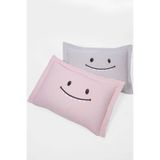 Eponj Home 2li Yastık Kılıfı Oxf. Lububu Pembe Gri