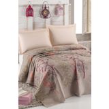 Eponj Home Baskılı Battal 220X230 cm Urla Bej Doğal Pike