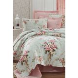 Eponj Home Baskılı Mega King 260X230 cm Alanur Mint Doğal Pike