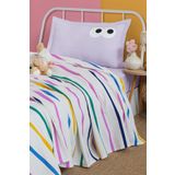 Eponj Home Baskılı Pike Takımı Tek Kişilik Funny Lila