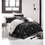 Eponj Home Çift Kişilik B&W Melodiy Kolay Ütülenir Nevresim Takımı