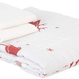 Eponj Home Çift Kişilik Geyik Bordo Mature Nevresim Seti