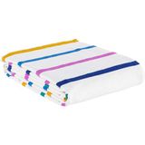 Eponj Home Doğal Pike Baskılı Çift Kişilik Funny Sarı-Lila - Sarı - Lila - 200 x 235 cm