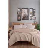 Eponj Home Ecocel Pike Örtü Çift Kişilik 200x230cm Karde Koyu Bej