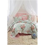 Eponj Home EP-024693 Baskılı Çift Kişilik Alanur Mint Pike Seti