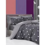 Eponj Home EP-025993 Üçgen Gri Mature Çift Kişilik Nevresim Takımı